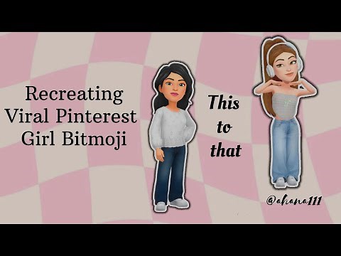 How To Make Aesthetic Bitmoji Face | Step by Step Tutorial Recreating Viral Pinterest Girl Bitmoji💕
