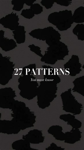 27 patterns every INTERIORS LOVER should know #interior #deco #interiordesign #fabrics