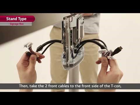 LG’s Dual-view Flat OLED Signage Installation Guide_Stand Type