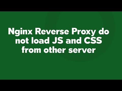 Nginx Reverse Proxy do not load JS and CSS from other server