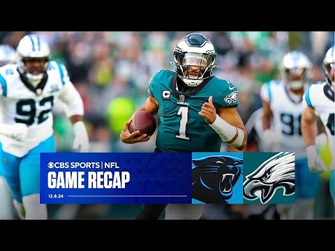 Eagles HOLD OFF Panthers for 9th straight win | Game Recap