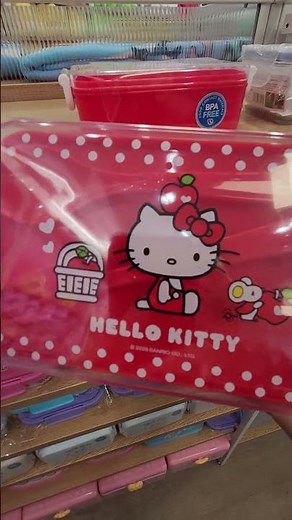 I love ❤️ Hello Kitty Container..so cute #hellokitty #sanrio #cute #shoppinghaul #shorts #쇼츠