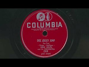 1947 GENE KRUPA Disc Jockey Jump BIG BAND JAZZ Instrumental - 78 RPM Record