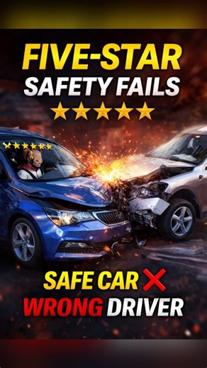 Indian Automotive | 5-Star Rated Car But Still Fatal? 😳 Truth of Crash Tests 5-star rating can’t save careless driving. No matter how safe the car is, one... | Instagram