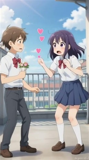 She Punched Him After His Confession 😳 | Cute Anime Love Story | Short Romantic Story