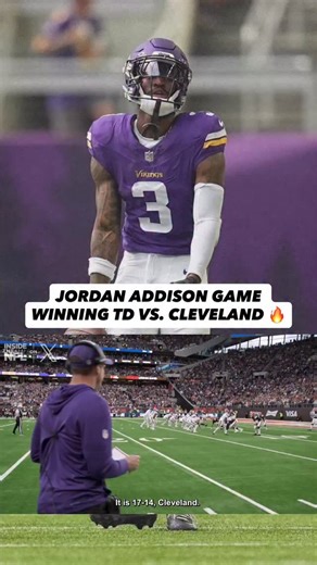 JA came up CLUTCH in London 👏 What a throw from Wentz to feather it over Denzel Ward and Addison sticks the landing for 6! #SKOL | @addisonnn | @nflfilms | vikesverified