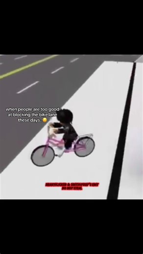 Bike Lane Blocking: A Funny Roblox Moment