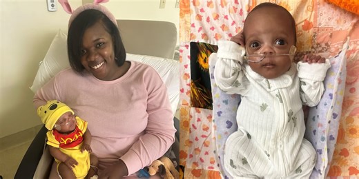 Baby born at 1lb, 10oz goes home after 3 months in the NICU