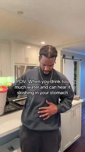 Signs You Drank Too Much Water: Sloshing Stomach POV