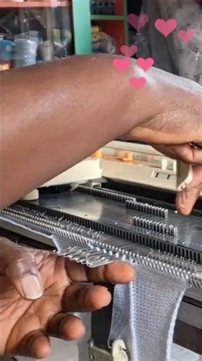 knitting Machine Cable Pattern.#knittingmachine #knittig #shorts