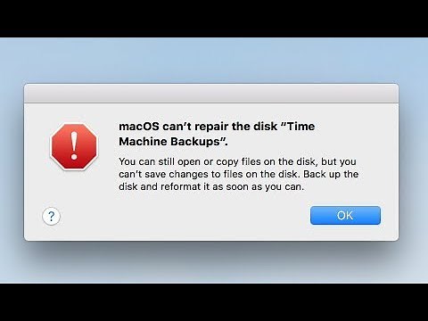 Fixed: MacOS can't repair the disc "Time Machine Backups"