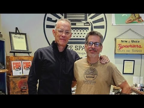 Tom Hanks Honors 2-Year Promise By Sending Vintage Typewriter To Shop