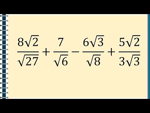 Calcule cu radicali si fractii