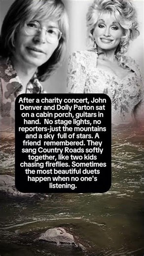 John Denver and Dolly Parton Sang Together Under the Stars