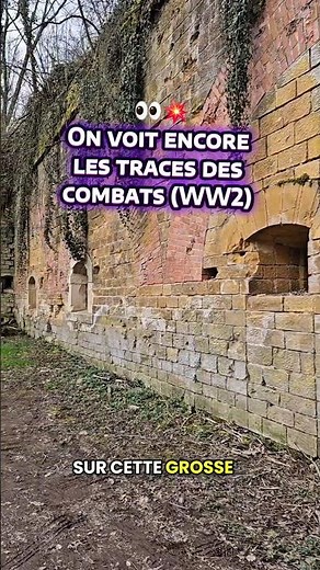 👀 Les traces des combats sont bien visibles sur cette casemate à Metz 🏰 #history #bunker