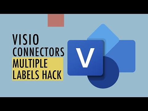 Multiple Text Labels, One Visio Connector - an EASY hack!