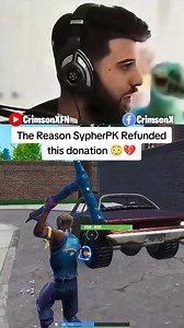 When SypherPK Regrated a donation from a fan 😱💔 #fortnite #fortniteclips #nostalgic #gaming #sypherpk