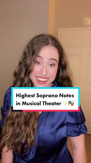 Highest Soprano Notes sung in Musicals pt. 1! ✨ #soprano #highnotes #christinedaee #phantomoftheopera #glinda #wicked #broadway #wickedmusical #operasinger #coloratura #singer #voice #singingchallenge #vocaltechnique