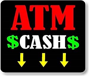 ATM CASH ARROWS NEON Aluminum Composite Sign, 8.5"x10"