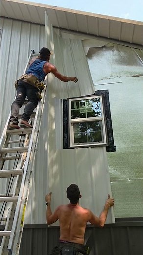 how to put metal around windows.