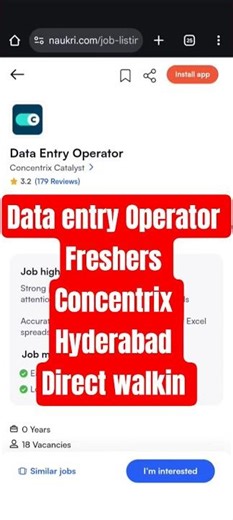 Dataentry Operators freshers job in Concentrix Hyderabad direct walkin