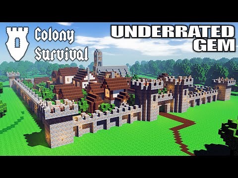 Build a Colony, SURVIVE THE ZOMBIE HORDES | Colony Survival Gameplay | Part 1