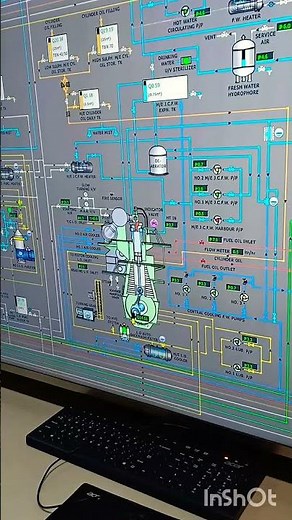 2 Stroke Marine Diesel Engine Simulator 🚢 #shorts #dieselengine #marineengineer
