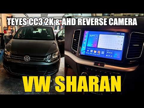 Volkswagen VW Sharan Teyes CC3 2K and AHD Reverse Camera Installed