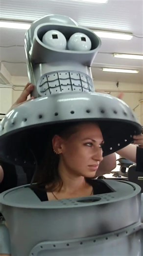 Fitting before sending the bender suit. How do you like the suit? #bendercosplay #robotcostume #ligarobotov