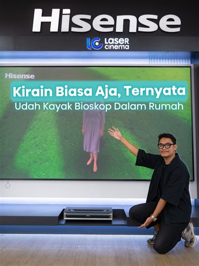Kirain cuma proyektor biasa… ternyata vibe-nya kayak bioskop di rumah 😮✨ Ruangan terang, layar tetap kelihatan jelas. Device kecil, tapi layarnya bisa segede ini. Fix, TERNYATA lebih dari biasa aja! Kalau kamu juga pernah nemu produk Hisense yang bikin kaget, coba deh ikutan Challenge #KirainBiasaAja👀 Siapa tahu, videomu bisa bawa pulang hadiah emas ✨ Detailnya cek pinned post @hisense.id #Hisense #KirainBiasaAja #InnovatingABrighterLife