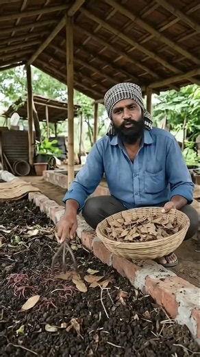 🌱 Kisan Ka Desi Jugaad! Kechua Khad (Vermicompost) Banane Ka Aasan Tarika #shorts