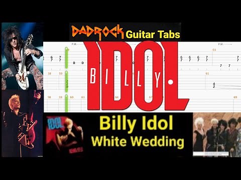 White Wedding - Billy Idol - Guitar + Bass TABS Lesson