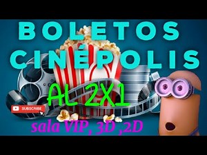 CINEPOLIS 2X1 , SALA TRADICIONAL , VIP Y 3D..... EN LA DESCRIPCION TE DEJO LOS CODIGOSSS.....