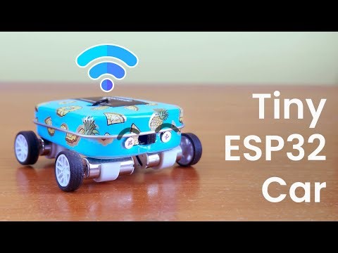 How to make a Tiny ESP32 Car without 3D printing | With code