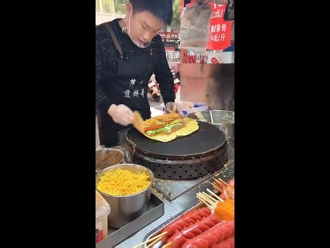 🔴 LIVE: Chinese Jianbing Crepes Breakfast | Street Food Making Mastery POV in Action China