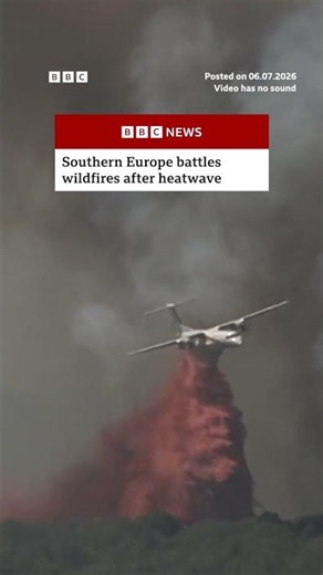 Southern Europe battles wildfires after heatwave. #Wildfires #Heatwave #BBCNews