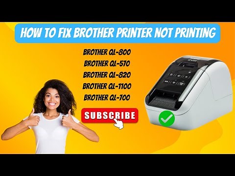 How To Fix Brother QL 800 Not Printing Issue Brother Printer Not Printing | DSK