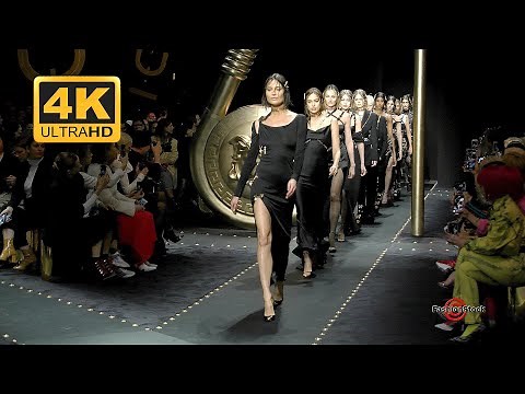 VERSACE | Fall Winter 2019 / 2020 by Donatella Versace | Full Fashion Show in 4K UHD | EXCLUSIVE