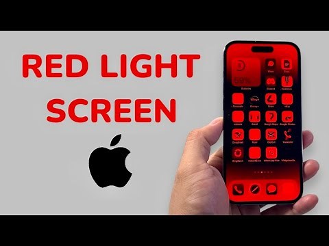 How To Turn On Red Light On iPhone