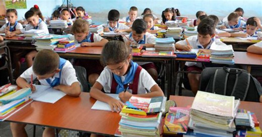 What do Cuban children eat in their schools?