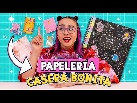 SACA BUENAS NOTAS✨ usando PAPELERIA BONITA CASERA 📚😌 ✎ ✄ Craftingeek