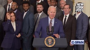 Biden mispronounces 'Kamala' Harris at Golden State Warriors event
