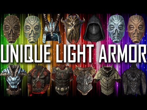 Skyrim - All Unique Light Armor Pieces & Sets