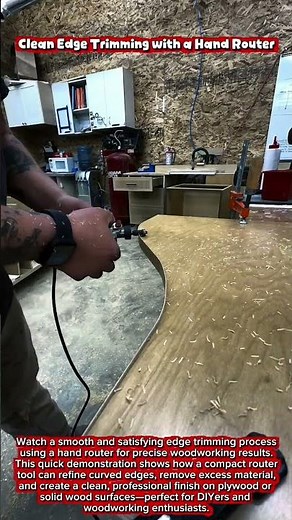 Clean Edge Trimming with a Hand Router #woodworking #craftsmanship #wood