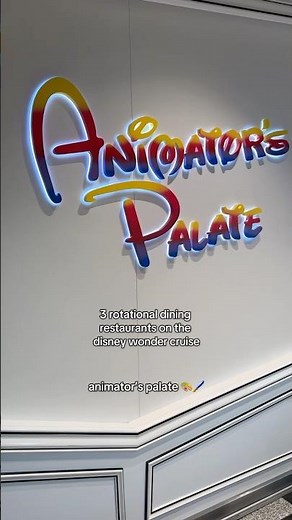 3 Rotational Dining Restaurants on the Disney Wonder Cruise
