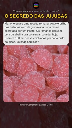 Jujubas são feitas de insetos 🤯 #curiosidades #misterio