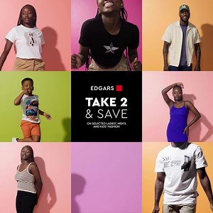 Take 2 deals? Yes, please! Shop the latest styles for ladies, men and kids at Edgars online and in-store today. You don’t want to miss these offers. #Edgars #EdgarsFashion #TakeTwo | Edgars