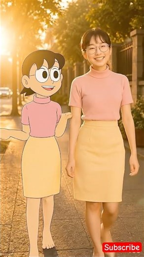 Doraemon Characters in Real Life! 😱✨ #doremon #cartoonreallife