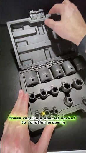 Tesla car screw removal tool.