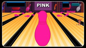 Learn colors with colors bowling game   Nursery children learn colors